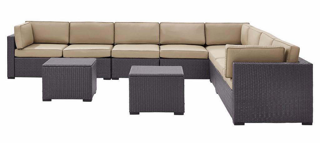 Outdoor Sectional Set Loveseats Chair Coffee Tables