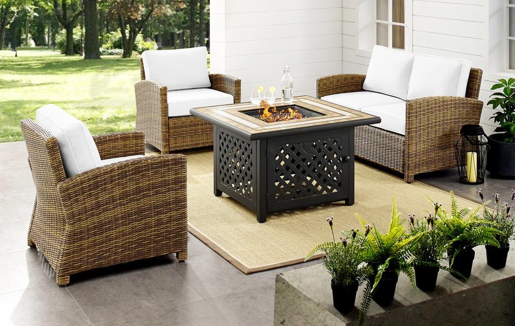 Outdoor Set Fire Table Loveseat Fire Table Arm Chair